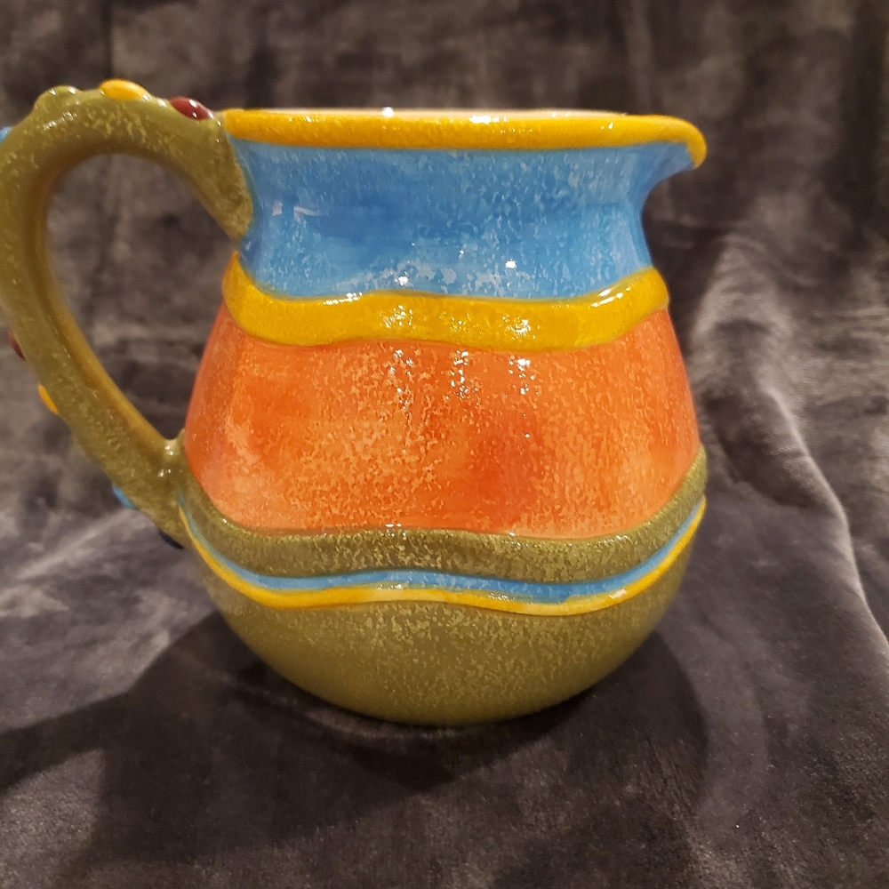 Colorful Ceramic Pitcher